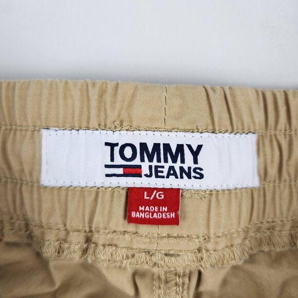 Tommy Hilfiger Pants Men Large Tan Tommy Jeans Vintage Y2K Cargo Joggers (32x28) - Picture 4 of 11